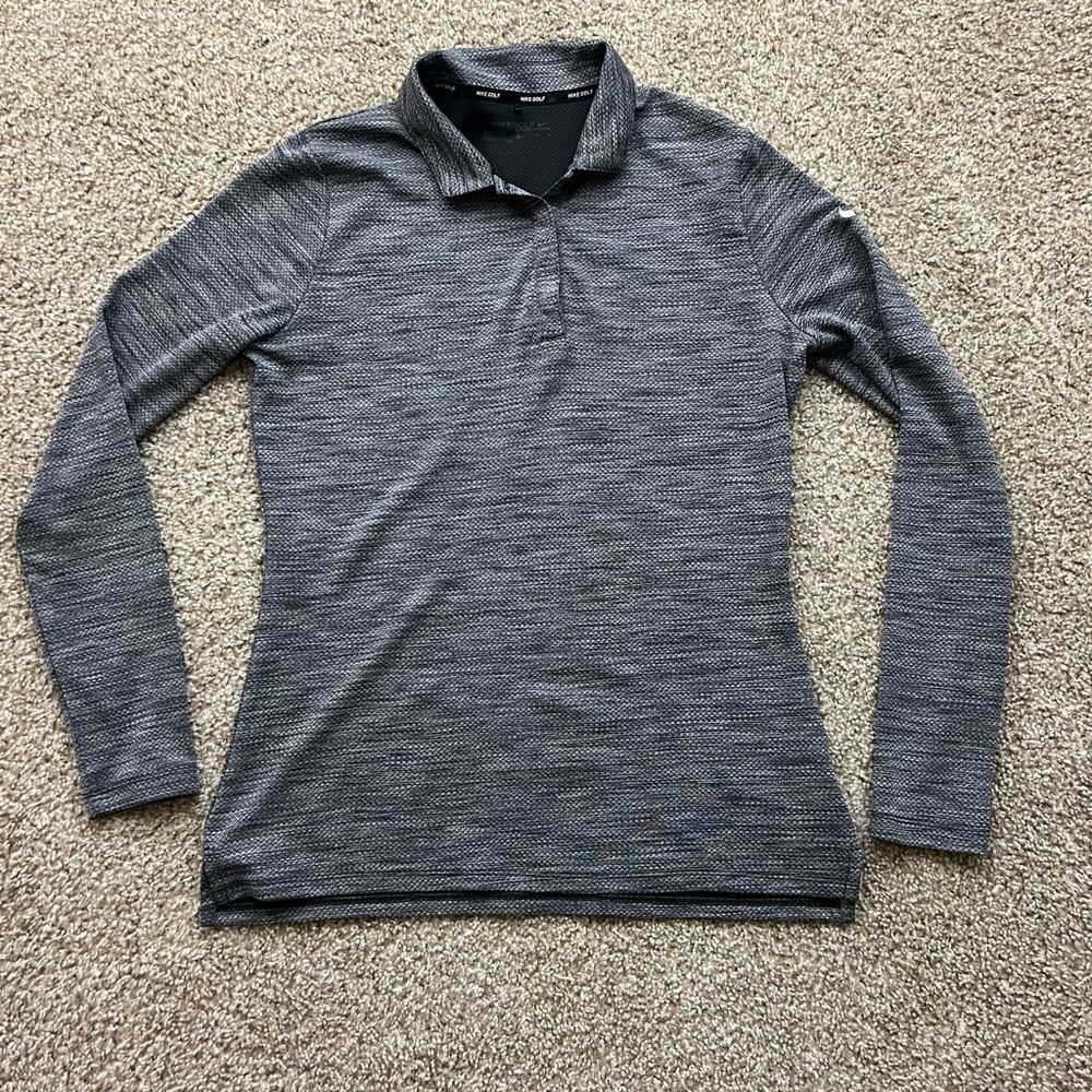 Nike golf dri-fit long sleeve polo women's L